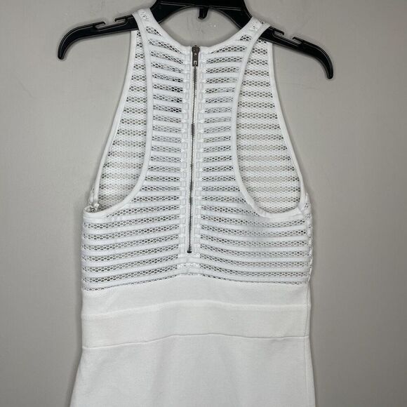 IRO Mini Dress Women 38 US 2 White Sheer Hailee Sleeveless Sheath - Picture 11 of 13